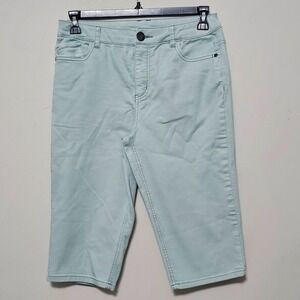 Christopher and Banks Women's Jeans 4 Light Blue Cropped 0558